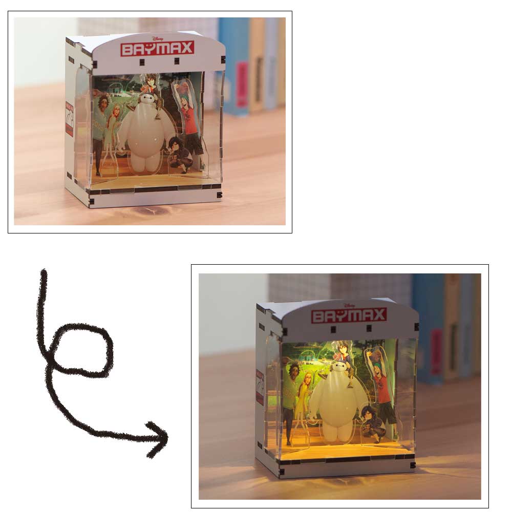 ライトオフとオンのイメージ