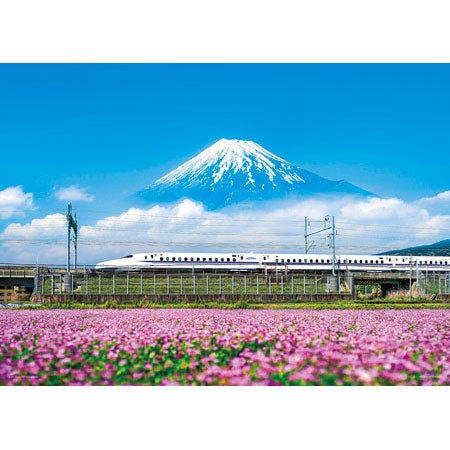 ジグソーパズル　桜富士山