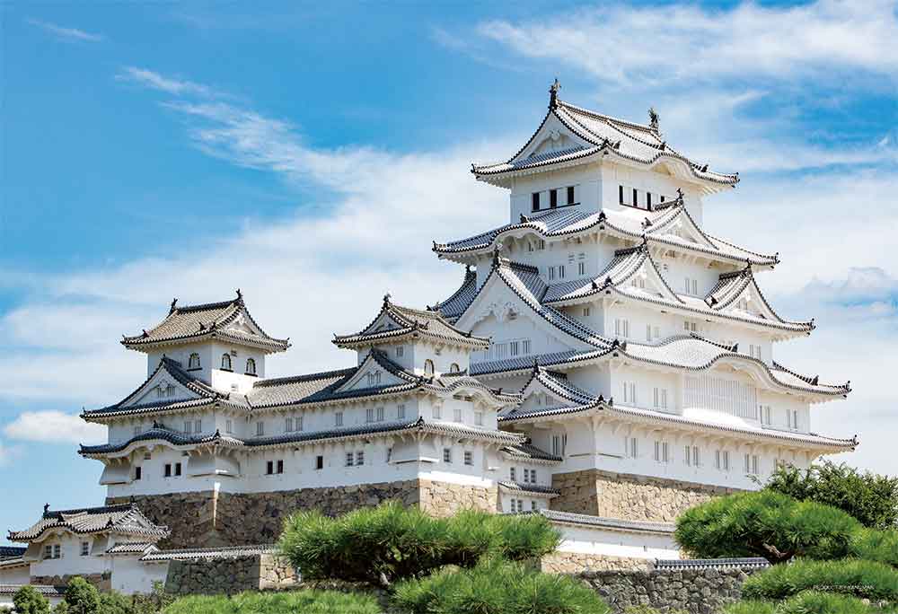 新緑の姫路城（兵庫）