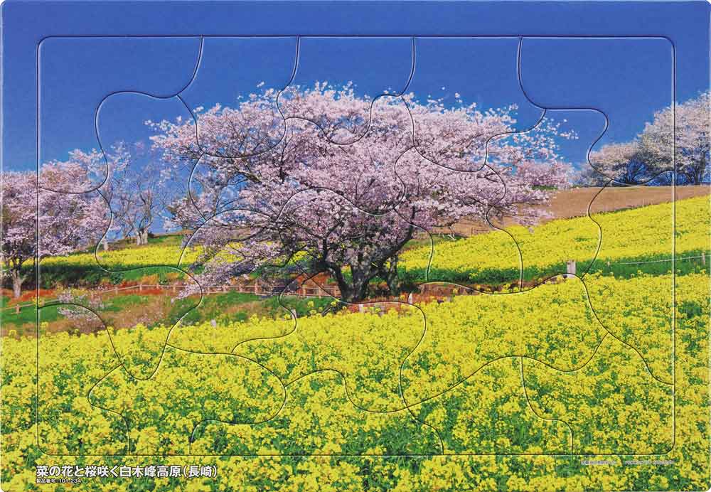 いきいきパズル　菜の花と桜咲く白木峰高原（長崎）【通販限定】