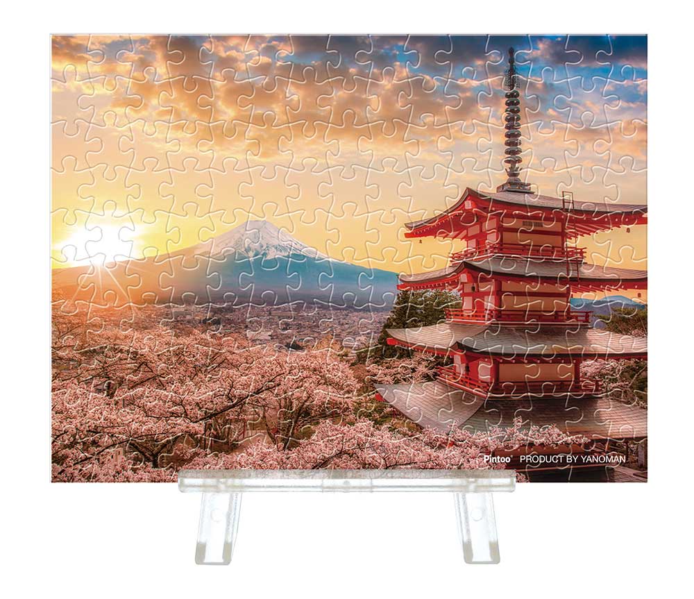 プチパリエクリア　富士山と桜