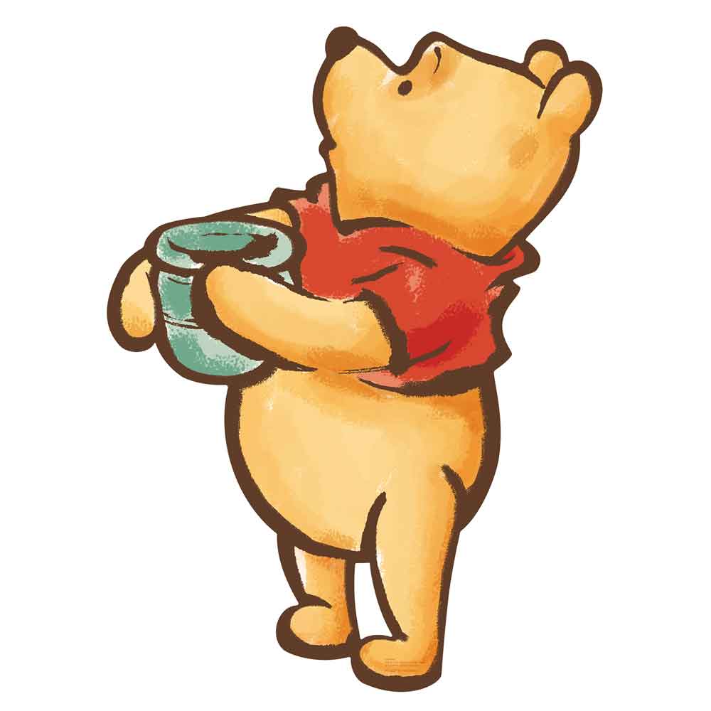 ジグソーパズルシルエット　‐くまのプーさん（水彩）‐