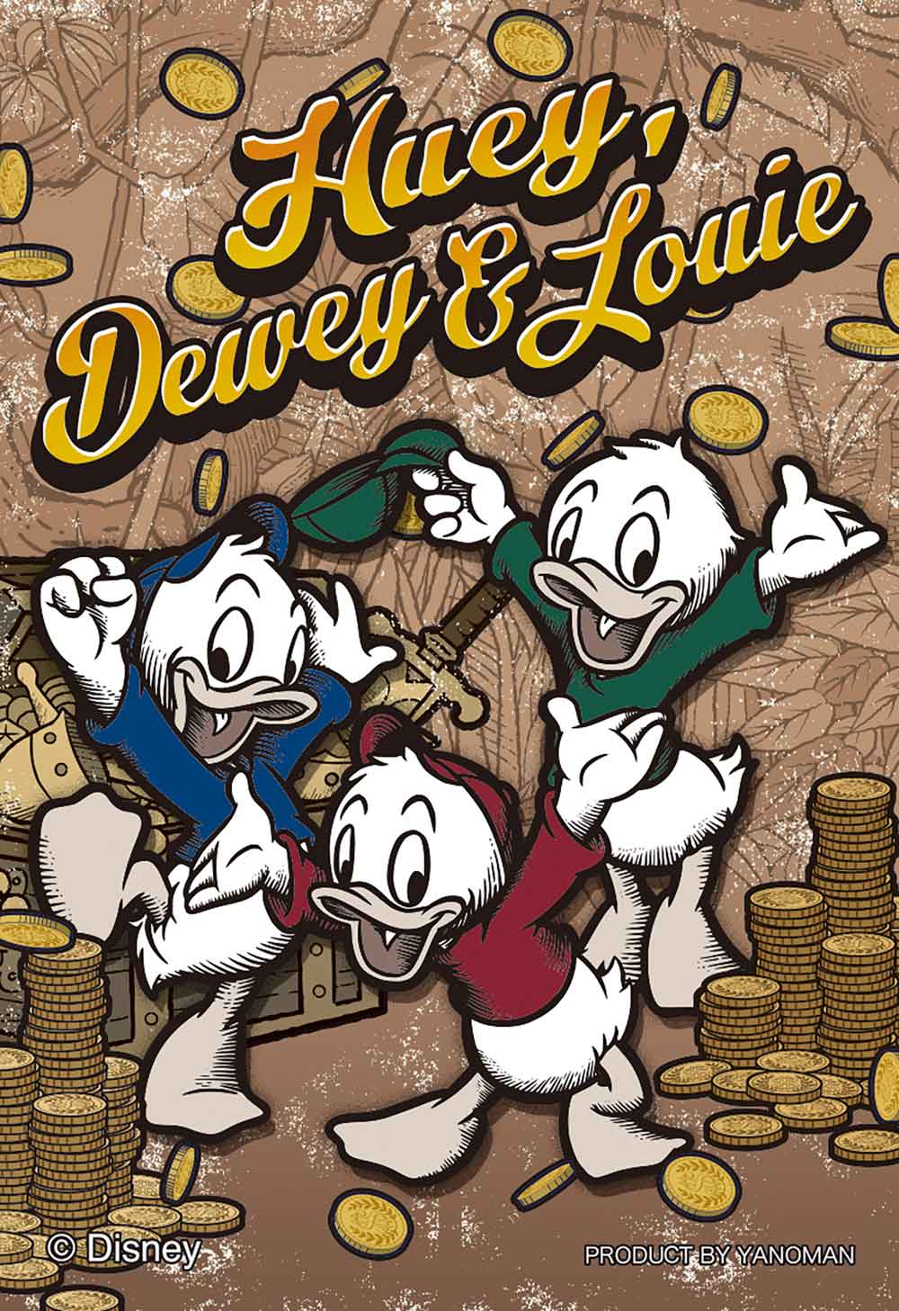 ジグソーパズルコパン　ヴィンテージ／ヒューイ＆デューイ＆ルーイ