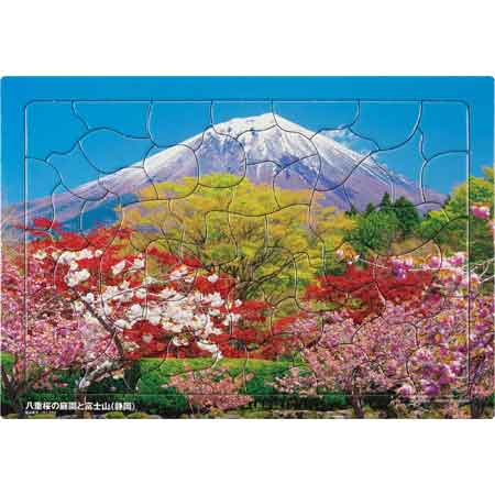 いきいきパズル　八重桜の庭園と富士山（静岡）【通販限定】